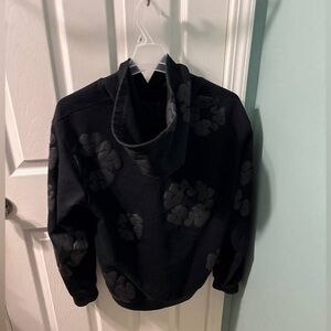 Denim tears monochrome black hoodie